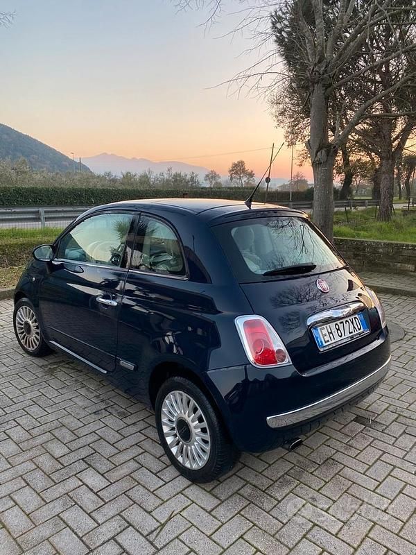 Usata Fiat 500 Lounge 86 CV (63 kW) 2011 Blu Berlina