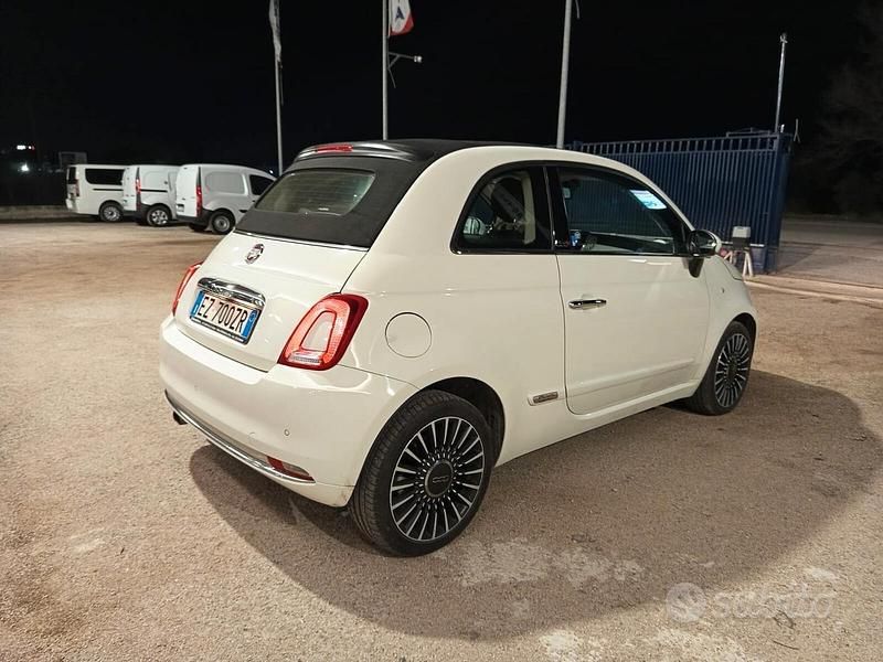 Usata Fiat 500C Lounge 105 CV (77 kW) 2015 Bianco Cabrio