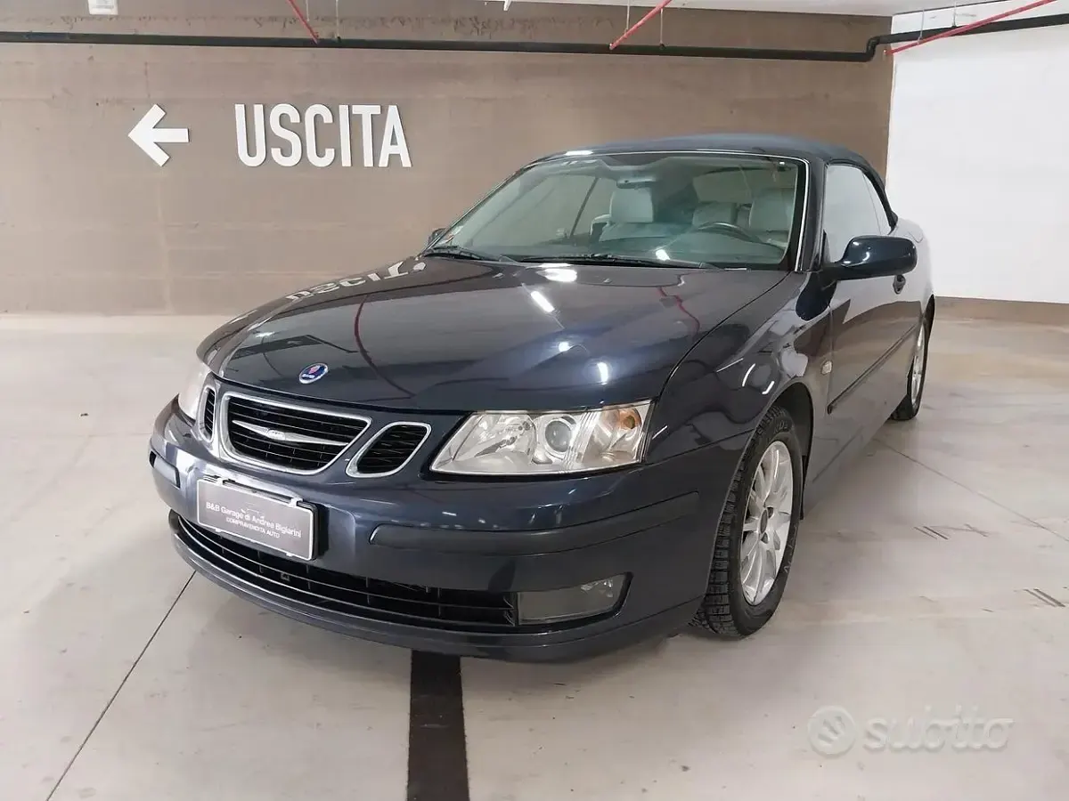 Usata Saab 9-3 Cabriolet Linear 150 CV (110 kW) 2007 Blu Cabrio