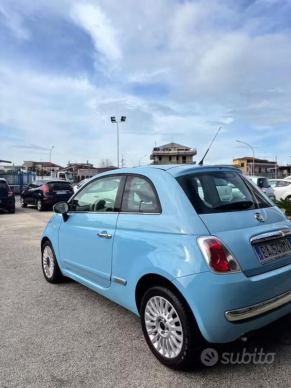 Usata Fiat 500 Lounge 85 CV (62 kW) 2011 Blu Berlina