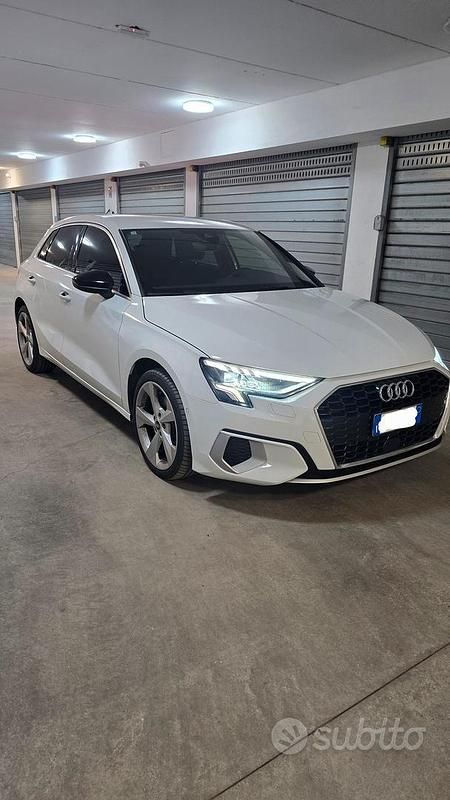 Usata Audi A3 Advanced 116 CV (85 kW) 2020 Bianco Berlina