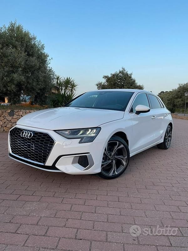 Usata Audi A3 Advanced 150 CV (110 kW) 2022 Bianco Berlina