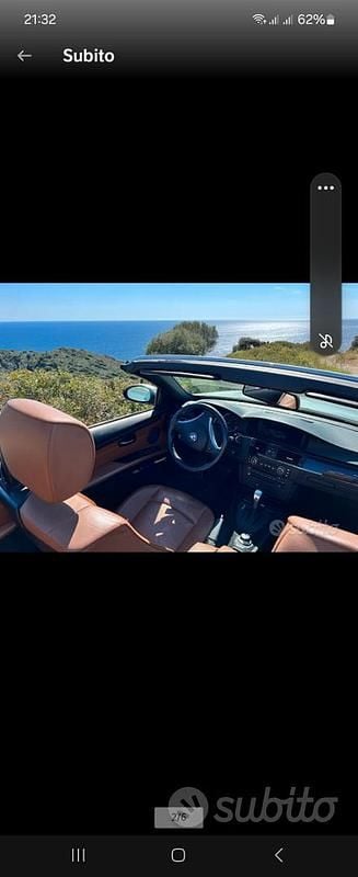 Usata BMW 320 Cabriolet 170 CV (125 kW) 2007 Grigio Cabrio