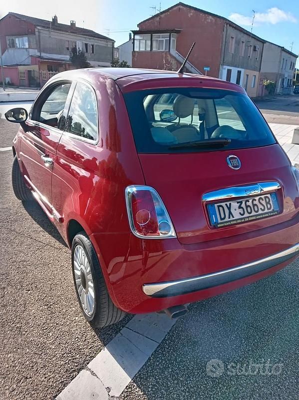 Usata Fiat 500 75 CV (55 kW) 2009 Rosso Cabrio