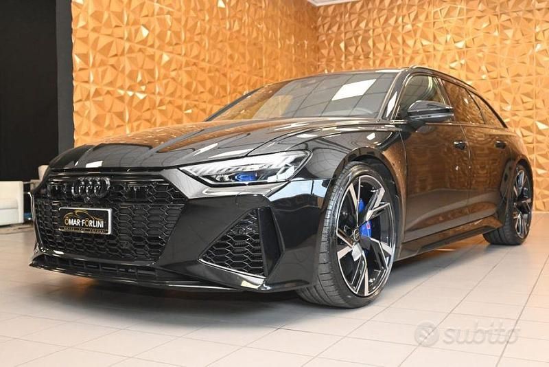 Usata Audi RS6 Ambiente 600 CV (441 kW) 2022 Nero mythos/full pelle rs nera Station wagon