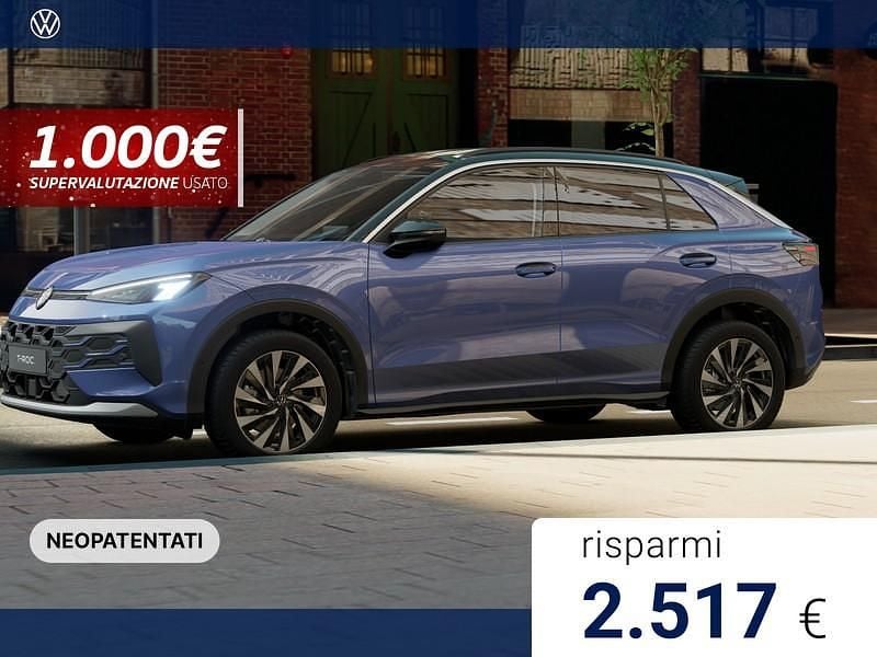 Celestial blue metallizzato nero Nuova 2026 VW T-Roc Life SUV | 33.500 € (Ottimo prezzo) - Immagine 1/4