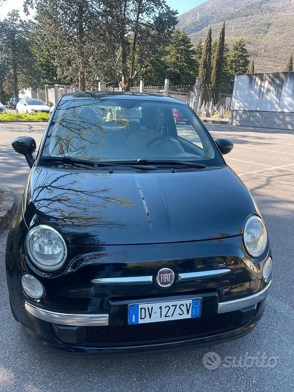 Usata Fiat 500 Pop 69 CV (50 kW) 2009 Nero Cabrio