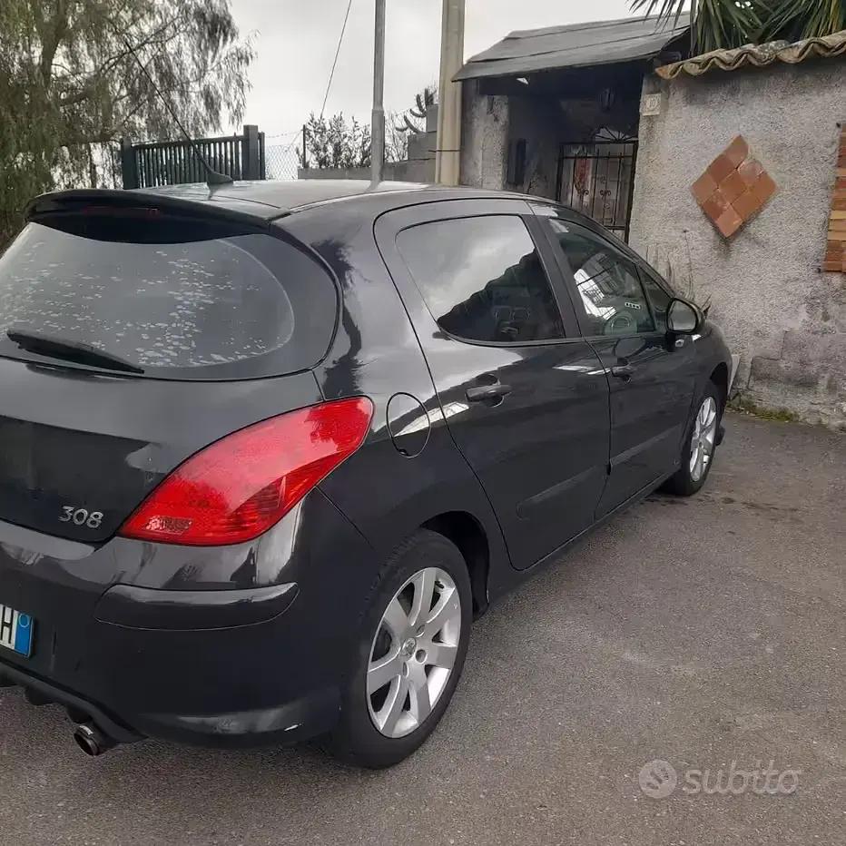 Usata Peugeot 308 90 CV (66 kW) 2009 Nero Berlina