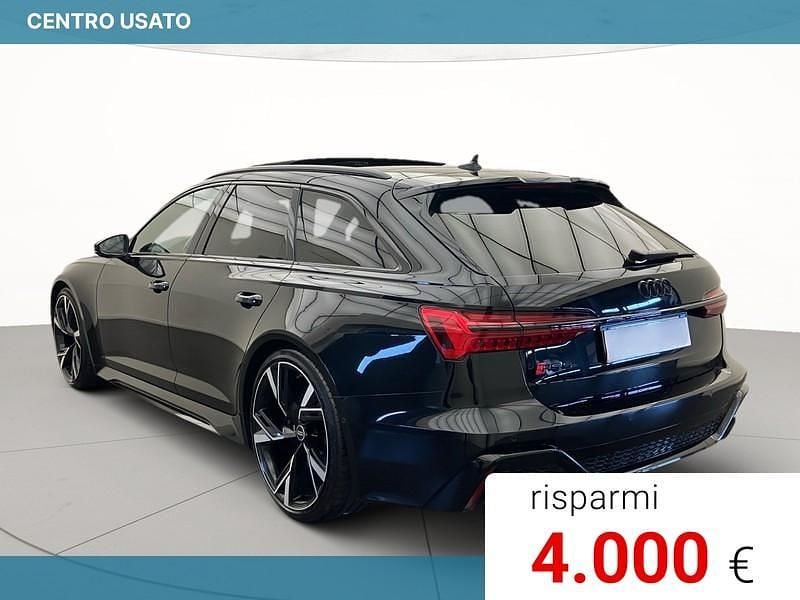 Usata Audi RS6 Comfort 600 CV (441 kW) 2021 Nero sebring effetto cristallo Station wagon