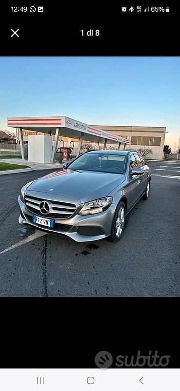 Usata Mercedes C200 136 CV (100 kW) 2016 Grigio Station wagon