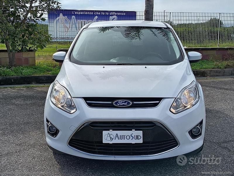 Usata Ford C-MAX Titanium 115 CV (84 kW) 2015 Bianco Monovolume