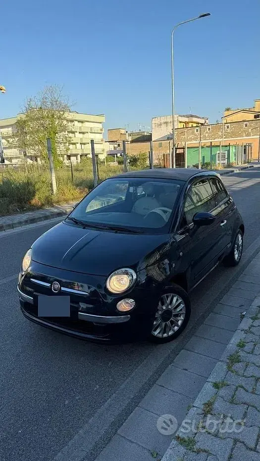 Usata Fiat 500C 69 CV (50 kW) 2015 Blu Cabrio