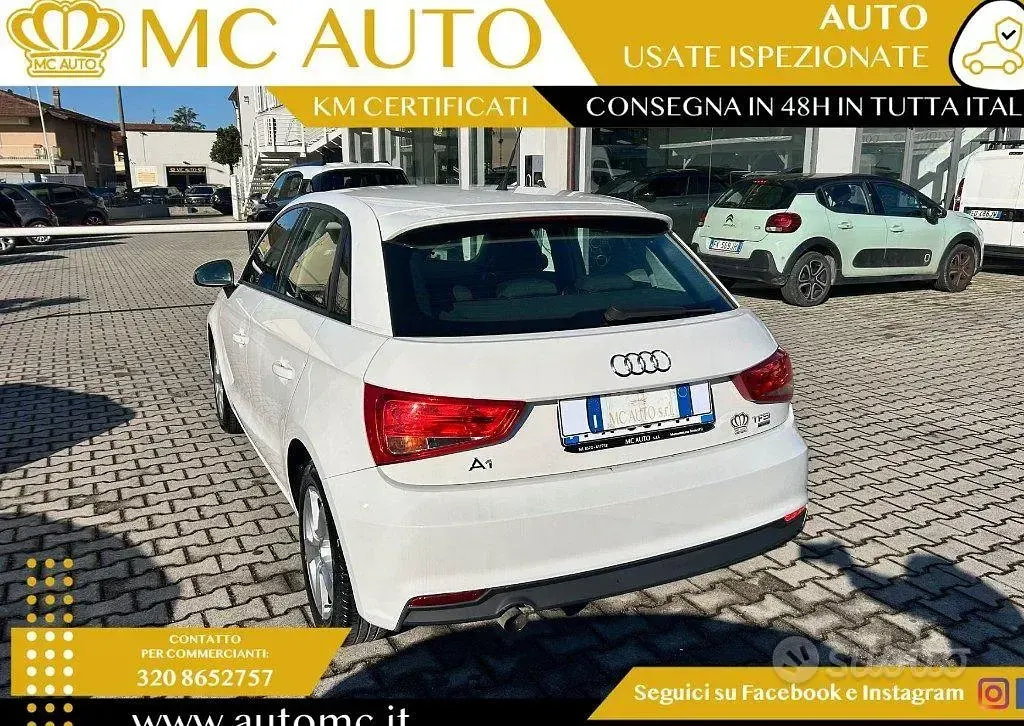 Usata Audi A1 95 CV (69 kW) 2015 Bianco Utilitaria