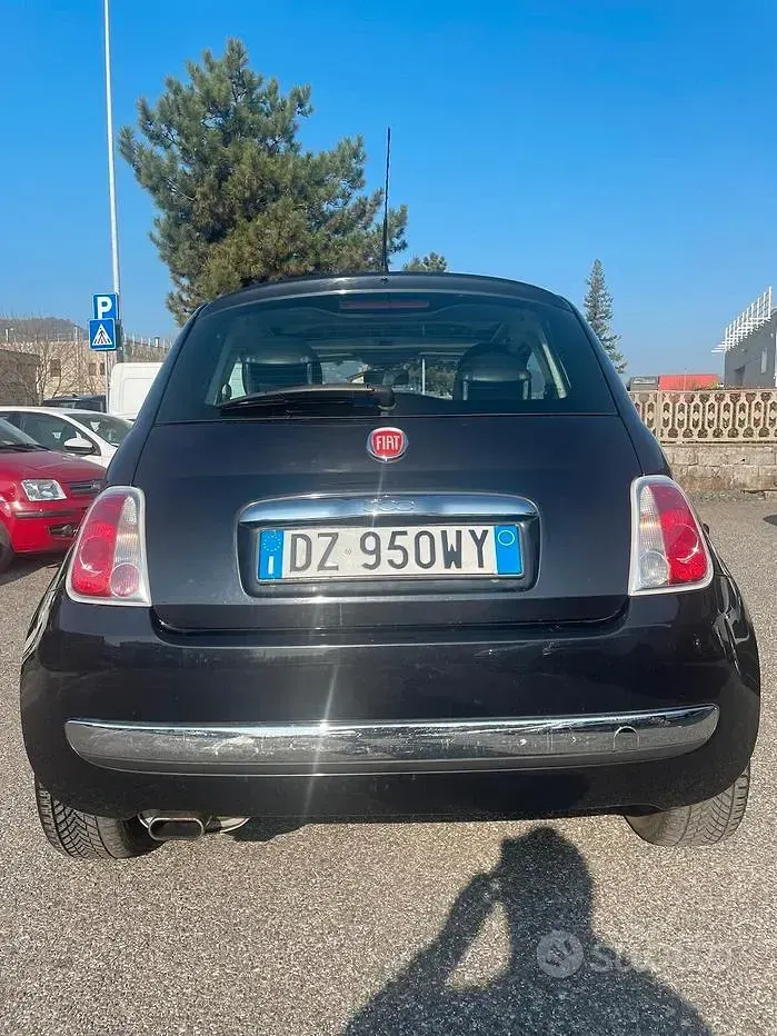 Usata Fiat 500 Lounge 69 CV (50 kW) 2010 Nero Berlina