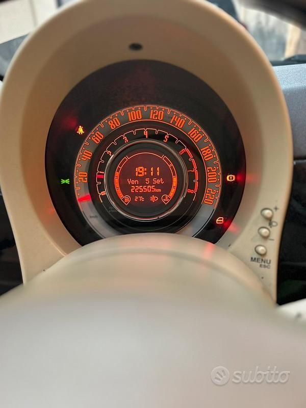 Usata Fiat 500 2010 Nero Utilitaria