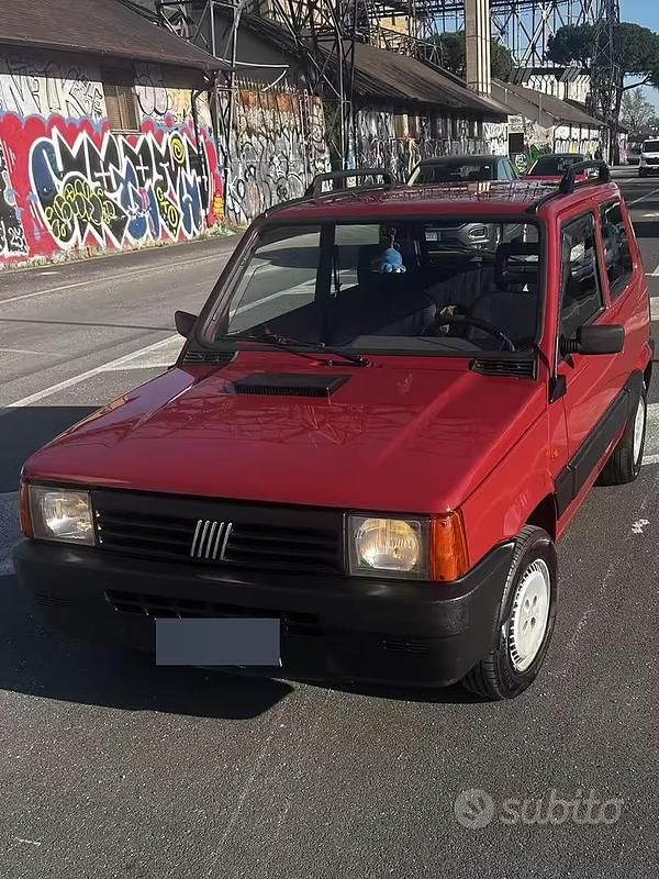 Usata Fiat Panda 2003 Rosso Utilitaria
