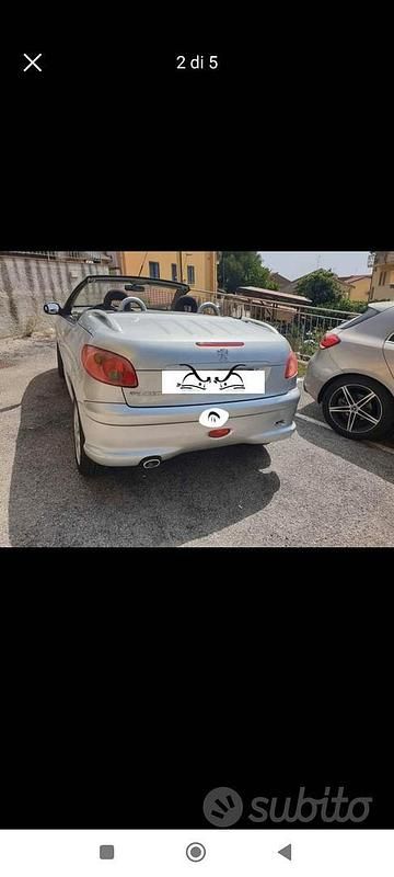 Usata Peugeot 206 CC 109 CV (80 kW) 2006 Cabrio