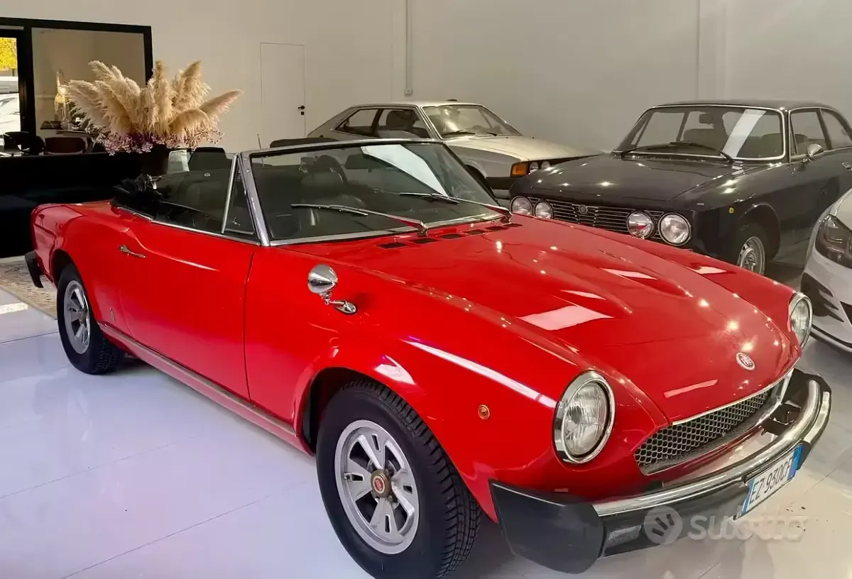 Usata Fiat 124 Spider Sport 1970 Rosso Cabrio
