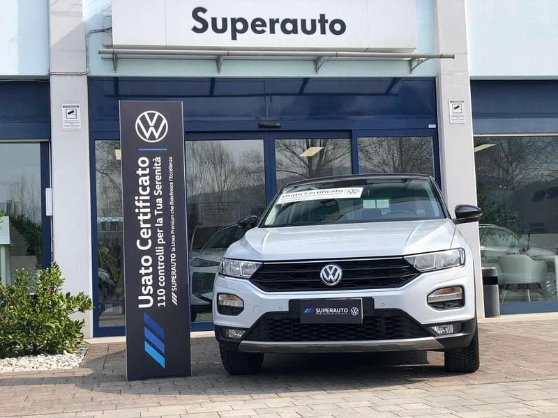 Usata VW T-Roc Style 116 CV (85 kW) 2019 White silver SUV