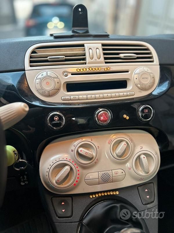 Usata Fiat 500 2010 Nero Utilitaria