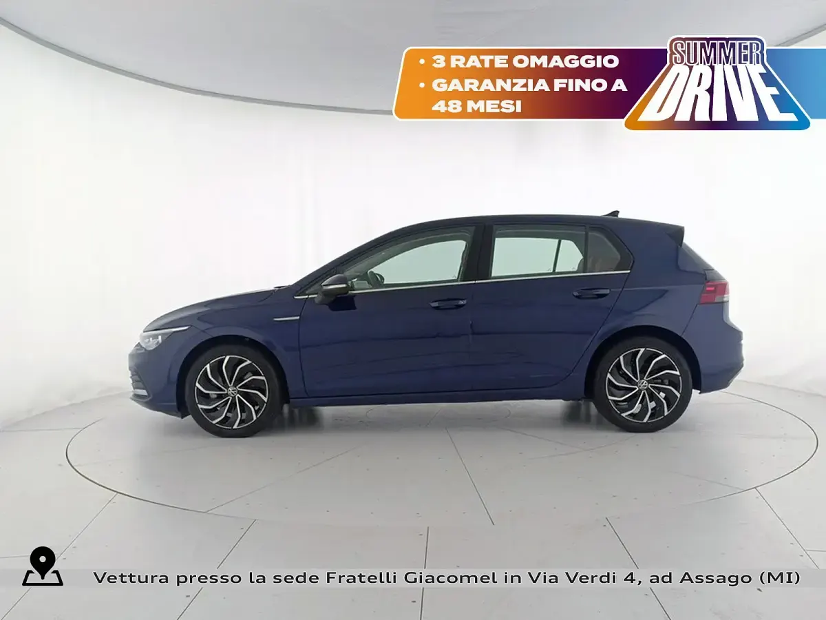 Usata VW Golf VII Style 130 CV (95 kW) 2020 Blu Berlina