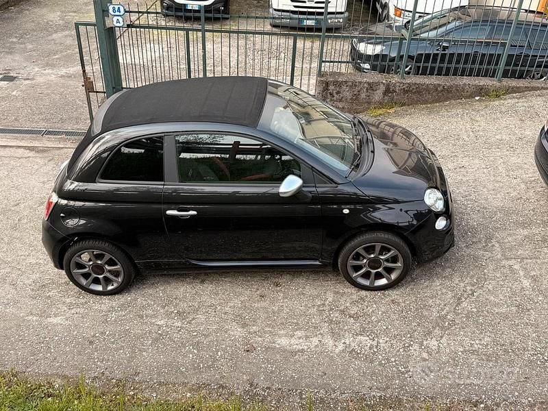 Usata Fiat 500 S 69 CV (50 kW) 2015 Nero Cabrio