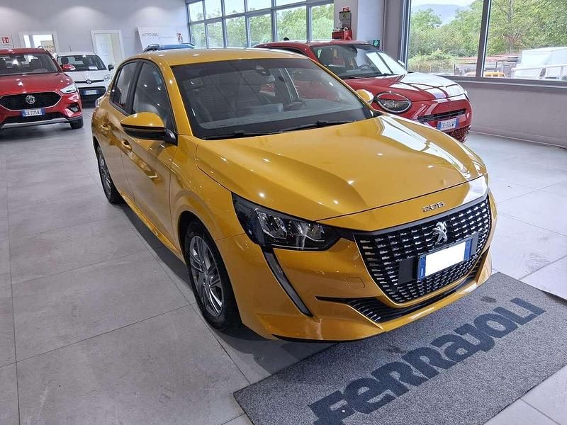 Usata Peugeot 208 Active 101 CV (74 kW) 2020 Giallo Utilitaria