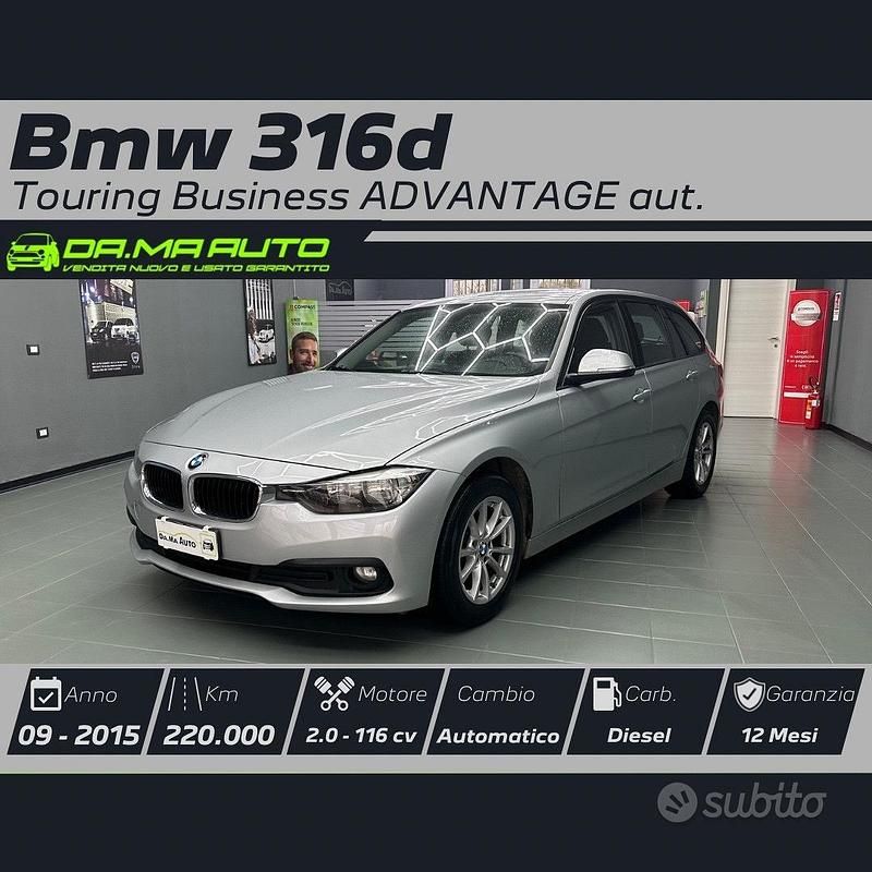 Usata BMW 316 Advantage 115 CV (84 kW) 2015 Grigio Station wagon