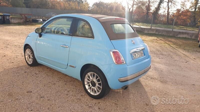 Usata Fiat 500C Pop 85 CV (62 kW) 2012 Blu Cabrio