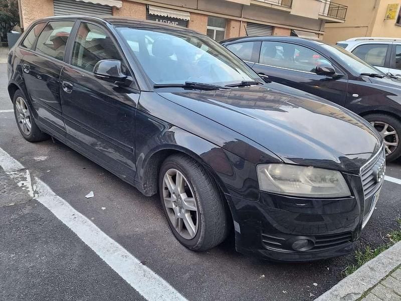 Usata Audi A3 Ambition 105 CV (77 kW) 2009 Nero Utilitaria