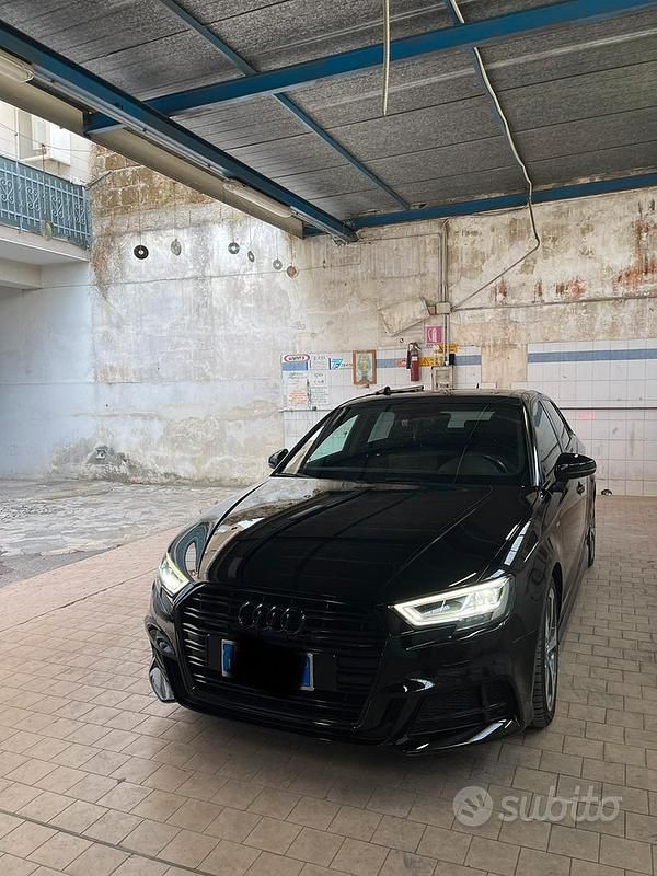 Usata Audi A3 S-Line 150 CV (110 kW) 2019 Nero Berlina