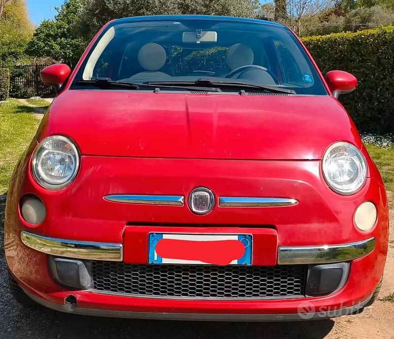 Usata Fiat 500 70 CV (51 kW) 2010 Rosso Berlina