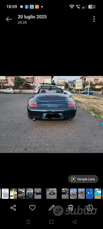 Usata Porsche 996 300 CV (220 kW) 2000 Blu Cabrio