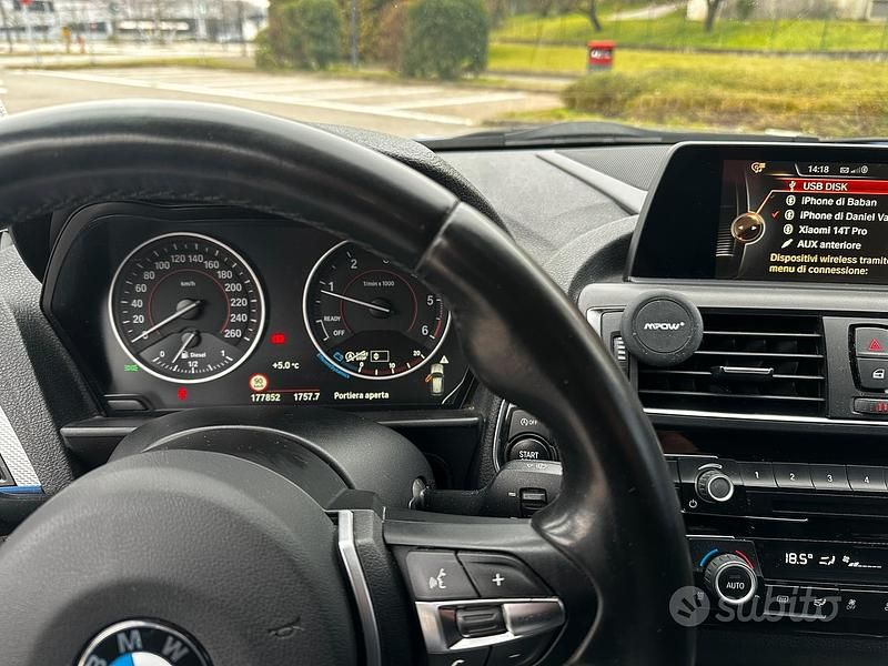 Usata BMW 118 M Sport 150 CV (110 kW) 2015 Blu Utilitaria