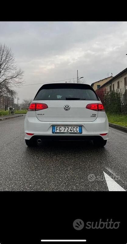Usata VW Golf VII R-line 110 CV (80 kW) 2016 Bianco Berlina