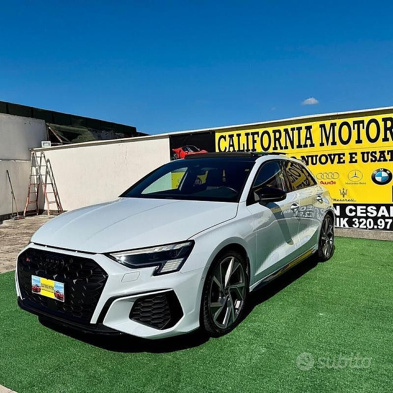 Usata Audi S3 310 CV (228 kW) 2021 Bianco Berlina