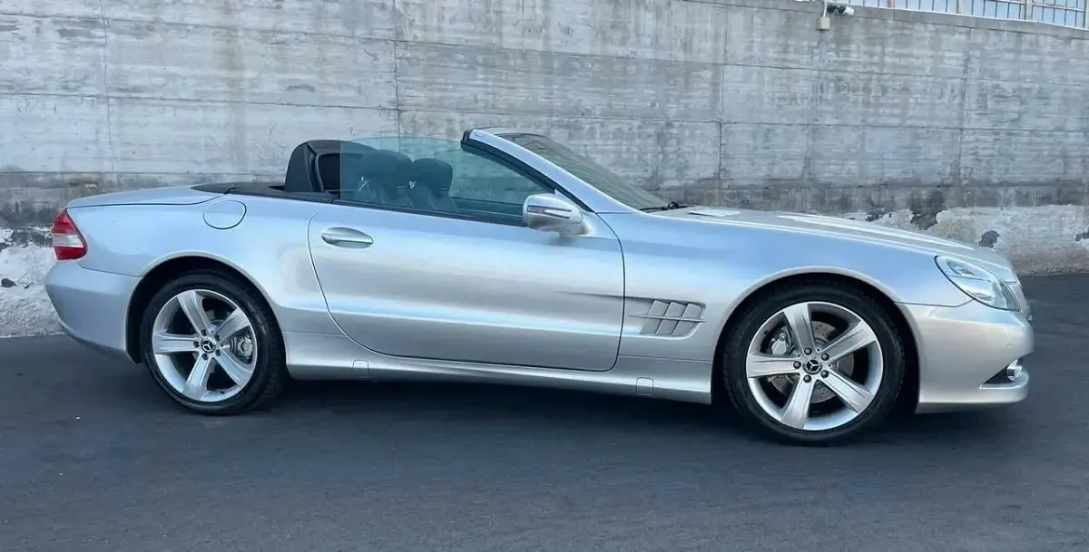 Usata Mercedes SL350 315 CV (231 kW) 2008 Argento Cabrio