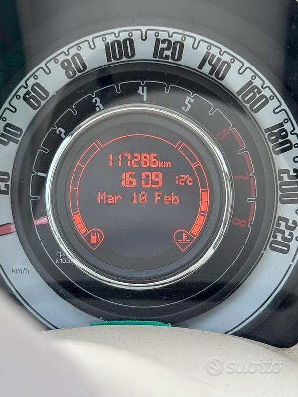 Usata Fiat 500 85 CV (62 kW) 2012 Bianco Berlina