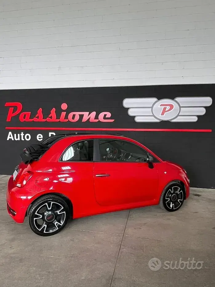 Begagnad Fiat 500C 85 HK (62 kW) 2017 Röd Cab