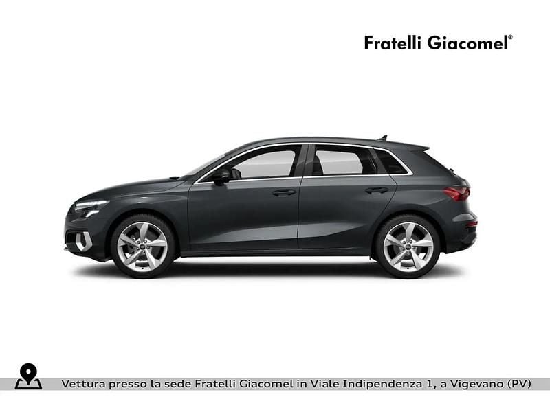 Usata Audi A3 Advanced 150 CV (110 kW) 2023 Grigio manhattan metallizzato Berlina