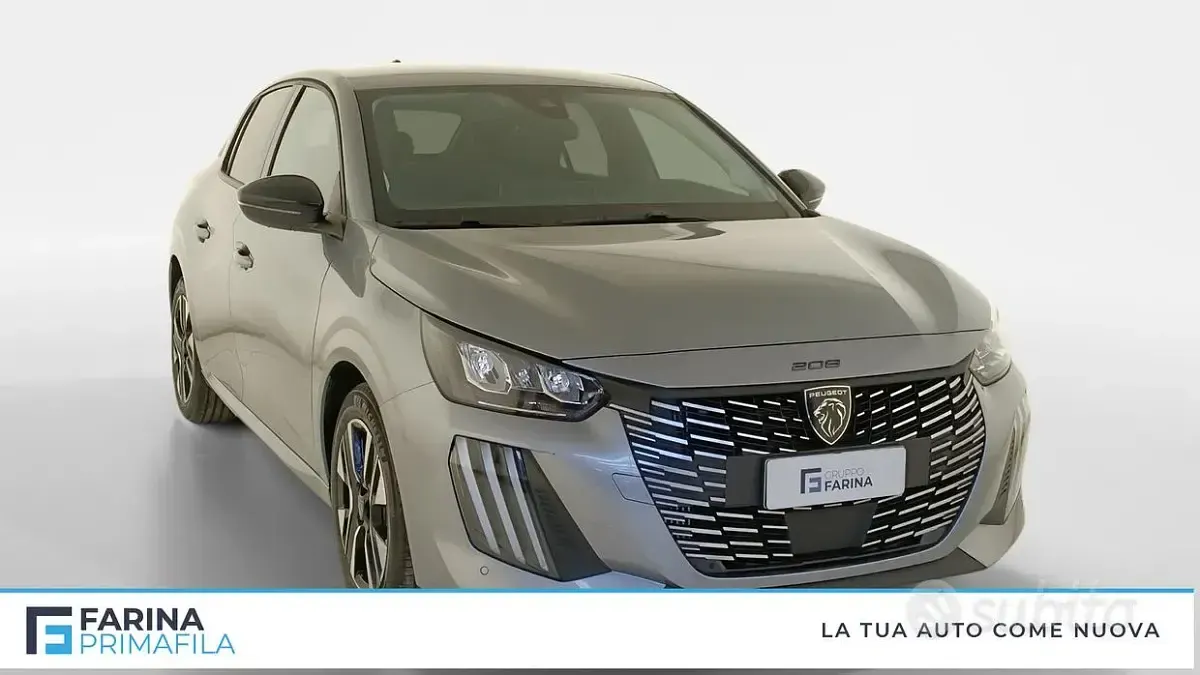 Usata Peugeot 208 Allure 101 CV (74 kW) 2025 Grigio artense Utilitaria