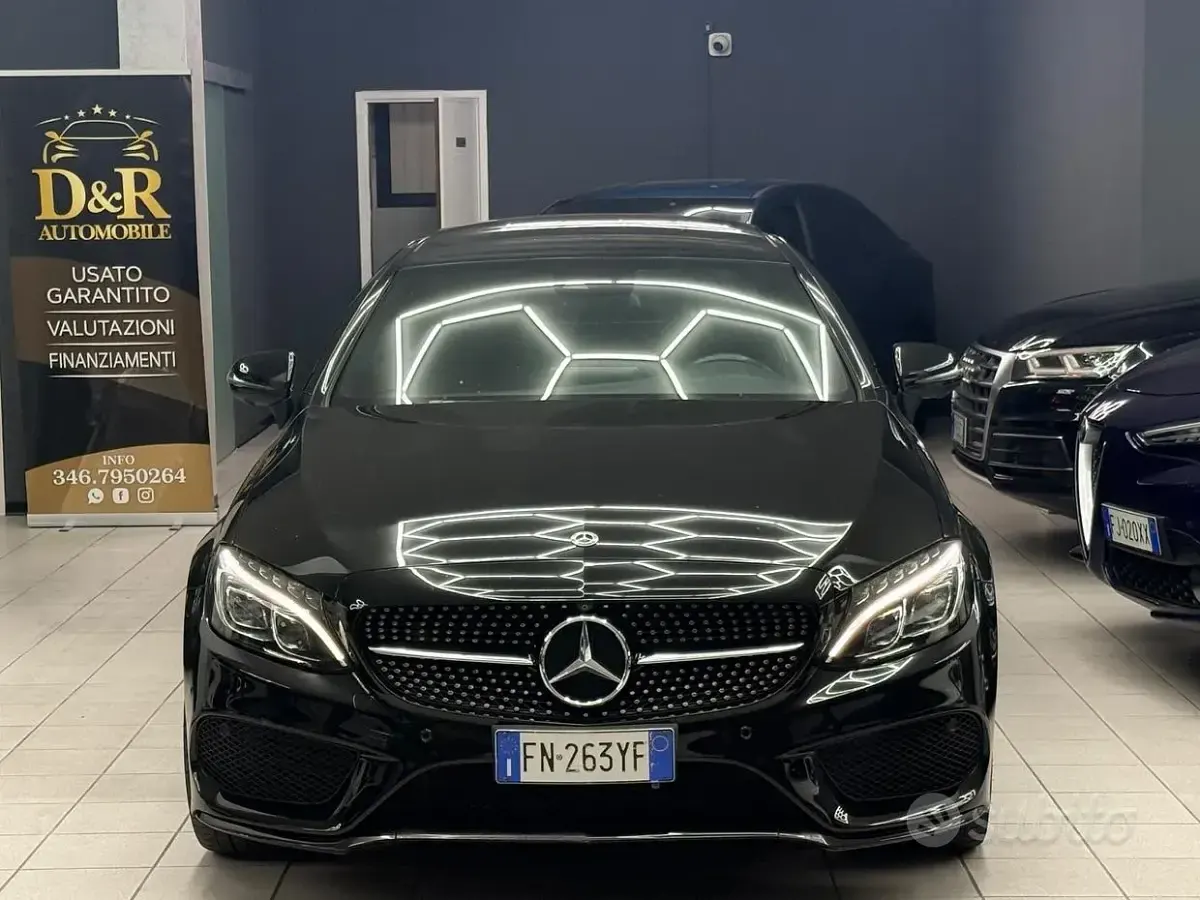 Usata Mercedes C220 Premium 170 CV (125 kW) 2018 Nero Coupé