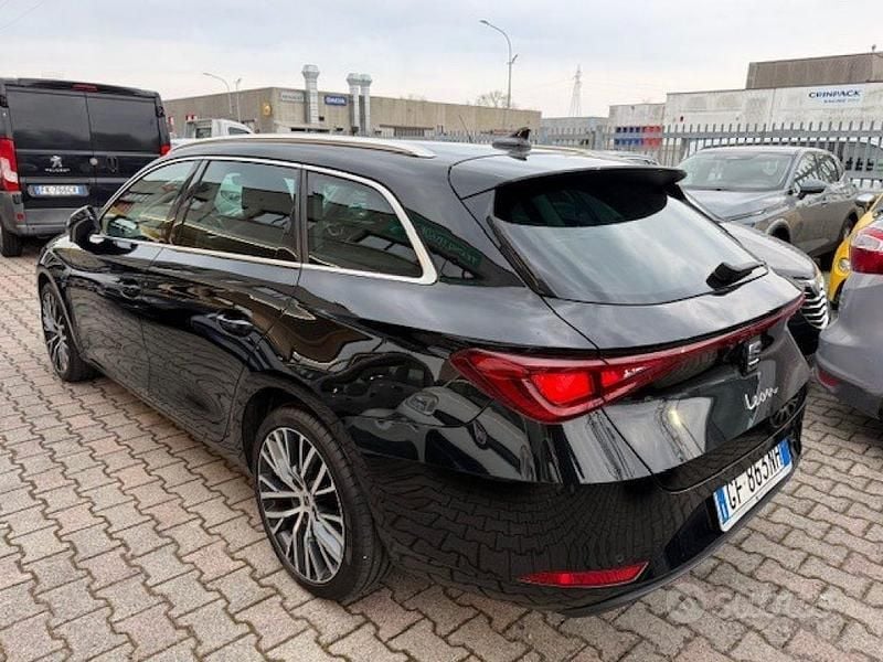 Usata Seat Leon XCELLENCE 150 CV (110 kW) 2021 Nero Station wagon