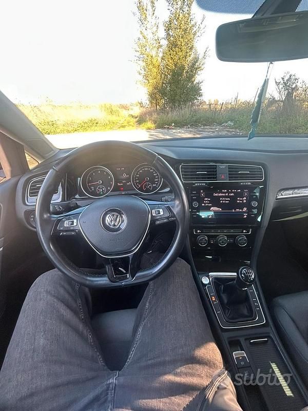 Usata VW Golf VII 130 CV (95 kW) 2019 Nero Berlina