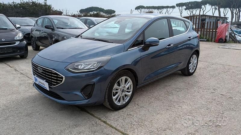 Usata Ford Fiesta Titanium 125 CV (91 kW) 2022 Blu Utilitaria