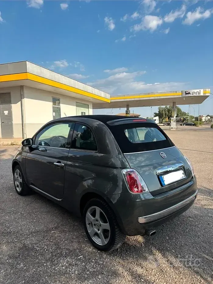 Usata Fiat 500 69 CV (50 kW) 2013 Grigio Cabrio