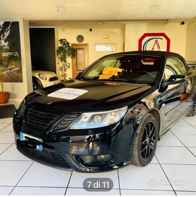 Nero Usata 2008 Saab 9-3 Cabriolet Aero Cabrio | 8000 € (Super prezzo) - Immagine 1/4