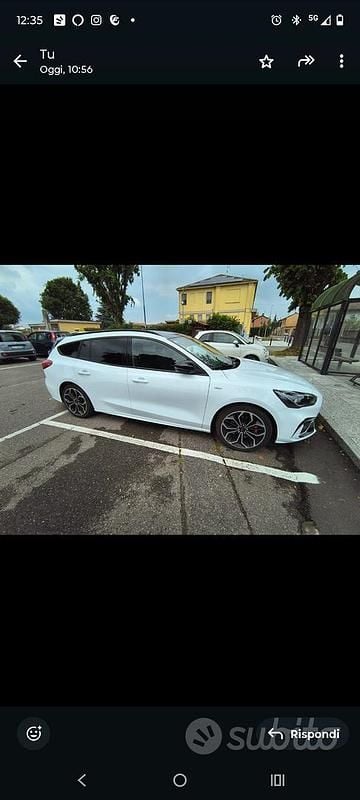 Usata Ford Focus ST-Line 120 CV (88 kW) 2019 Bianco Berlina