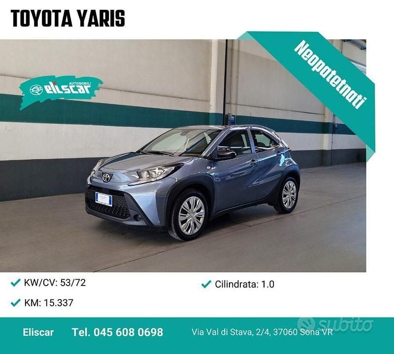 Grigio Usata 2025 Toyota Aygo X Active SUV | 14.900 € (Ottimo prezzo) - Immagine 1/4