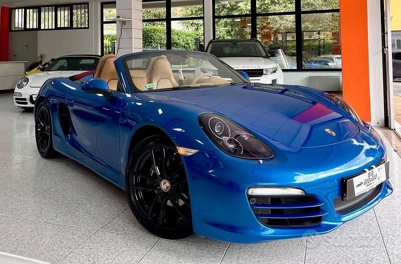 Usata Porsche Boxster 265 CV (194 kW) 2014 Blu Cabrio